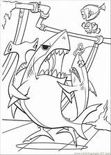 Coloring Pages Shark Cartoon Nemo Finding Comments sketch template