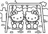 Kitty Hello Mewarnai Gambar Coloring Web sketch template