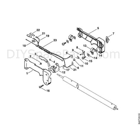 stihl fs  brushcutter fs parts diagram  handle