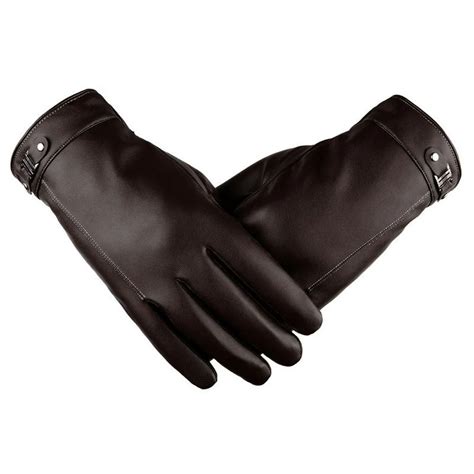 buy  men thermal winter sports leather gloves tactical gloves mittens