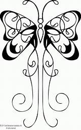 Butterfly Tattoo Favorable sketch template