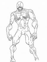 Venom Marvel Stately sketch template