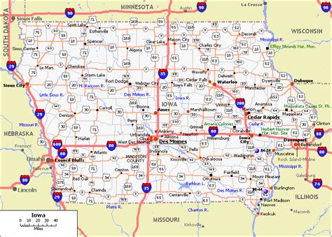 Map Of Iowa