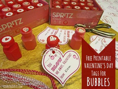 printable valentines day tags  bubbles printable tags