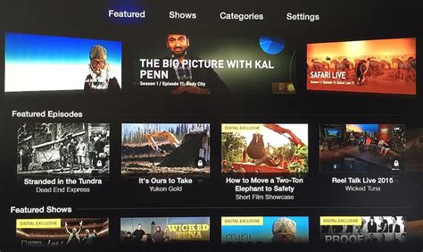 apple tv gains  national geographic channel macrumors