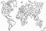 Weltkarte Printable Ausmalbilder Cool2bkids Outline Malvorlagen Continents Ländern Beschrifteten Political Bullet sketch template
