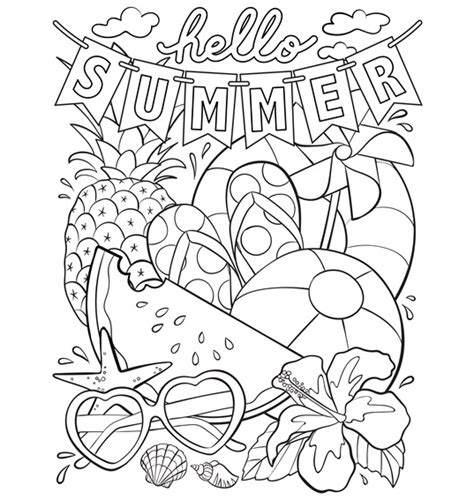 summer coloring pages stylish life  moms crayola coloring pages