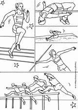 Athletics Kleurplaten Atletismo Olympische Spiele Atleta Activityvillage sketch template