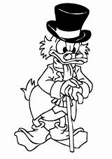 Dagobert Duck Picsou Ausmalbilder Scrooge Coloriages Ebenezer Malvorlage Animaatjes Stemmen Stimmen sketch template