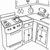 Kitchen Coloring Pages Water Boiling Stove Drawing Color Getdrawings Printable Getcolorings sketch template