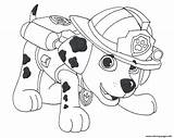 Patrol Marshall Coloring Paw Draw Pages Printable Print sketch template