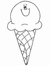 Coloring Cream Ice Pages Icecream sketch template