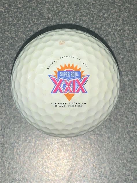 super bowl xxix logo golf ball bg    super bowl  ebay