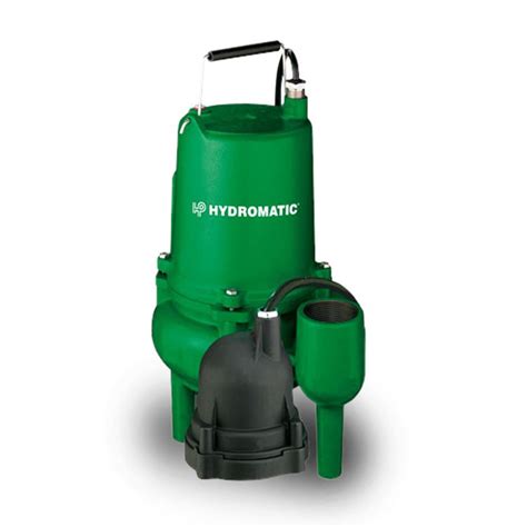 hydromatic pump hydromatic spa submersible sewage pump  hp  ph automatic  cord