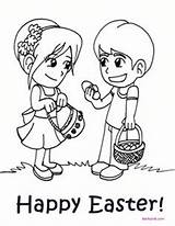 Pasqua Stampare Biglietti Easter Bambinievacanze Guarda Happy sketch template