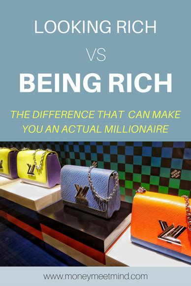 looking rich versus being rich money meet mind how to