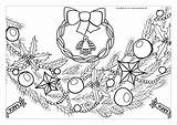 Weihnachten Tannenzweig Malvorlagen Feierliche Adventskalender Girlande Herunterladen Weihnachtlicher sketch template
