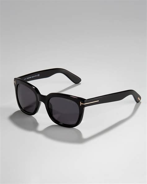 tom ford campbell plastic sunglasses in black for men lyst