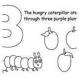 Caterpillar Hungry Coloring Very Pages Everfreecoloring Printable sketch template