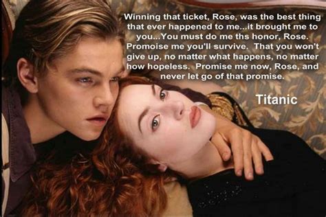 famous titanic quotes  jack rose  film quotes