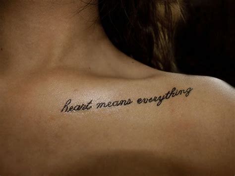 powerful quotes tattoos 25 best tattoo quotes you should check slodive clavicle tattoo