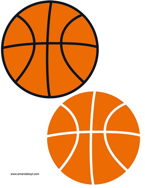 basketball cutouts printable
