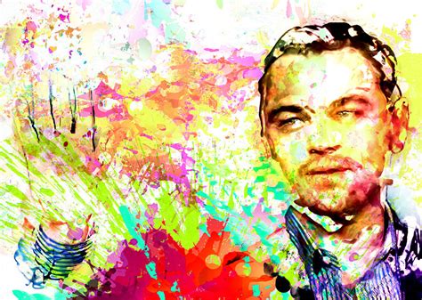 Leonardo Dicaprio Digital Art By Elena Kosvincheva