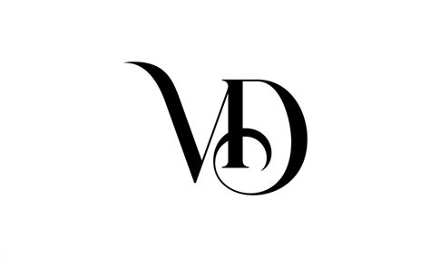 creation de logo vd vecteur de conception dicone de logo de lettre vd