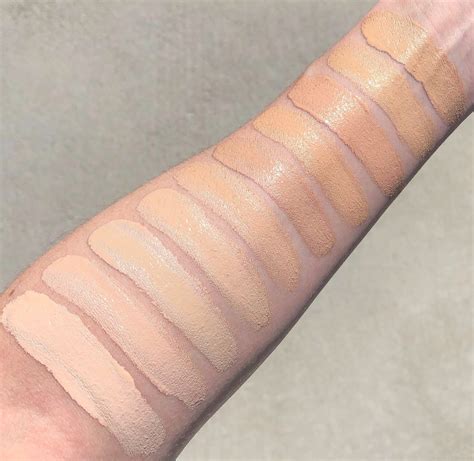 foundation launch  cosmetics confidence   foundation  swatches   fair shades