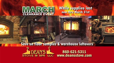 deans stove spa march  clearance youtube