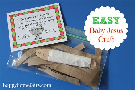 baby jesus crafts  ideas happy home fairy