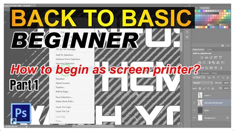 tutorial   basic screen printing  pengasingan warna