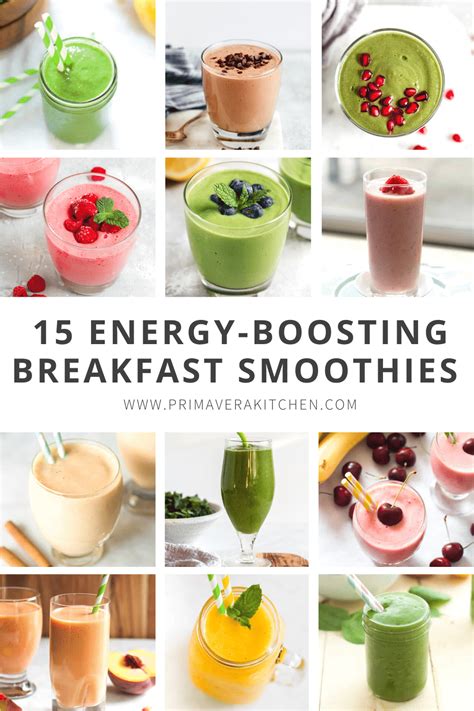 energy boosting breakfast smoothie healthy easy delicious