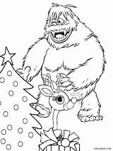 Rudolph Abominable Bumble Printable Malvorlagen Cool2bkids Ausmalbilder Reindeer Nosed sketch template