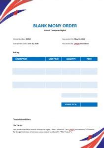 printable blank money order template room surfcom