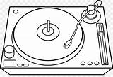 Player Coloriage Disque Jockey Cliparts Phonograph Turntables Angle Phonographe Coloringonly Clipground Pngegg sketch template