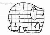 Elmer Coloring Elephant Template Mckee David Pages Maternelle Pdf Print Templates sketch template