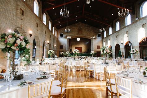 elegant stone reception hall  cathedral ceiling