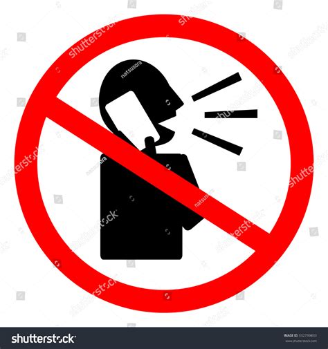 talking cell phone sign vector  shutterstock