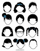 Blank Faces Coloring Printable sketch template