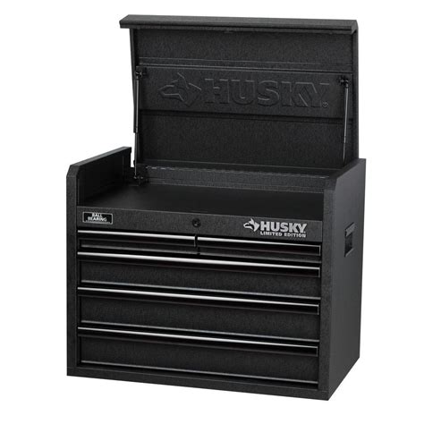 husky    drawer tool chest textured black hchlec  home depot