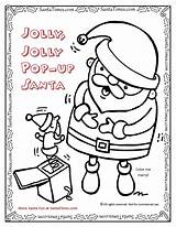 Santa Jolly Pop Games sketch template