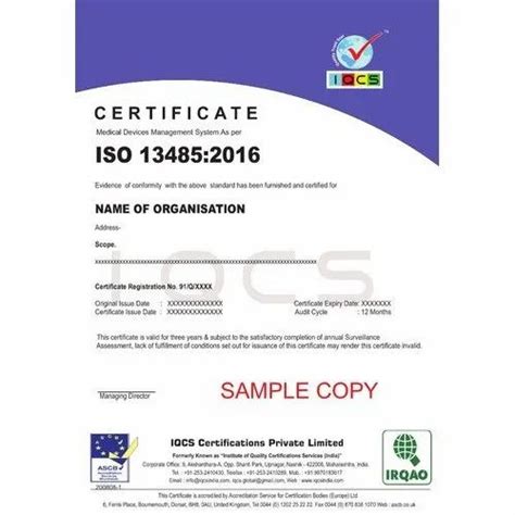 iso   certification service  upnagar nashik iqcs certifications private limited