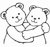 Hugs Bear Hug Coloring Teddy Pages Clipart Hugging Colouring Bears Coloringkids Girl Quotes Friends Family sketch template