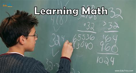 learning math    ways     mathematics edutrics