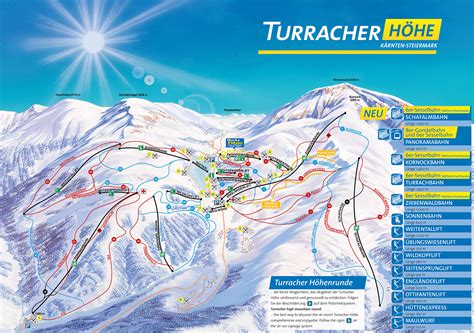 turracher hoehe piste map plan  ski slopes  lifts onthesnow
