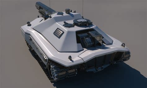 Sci Fi Future Tank Concept 3d Model Max Obj Fbx