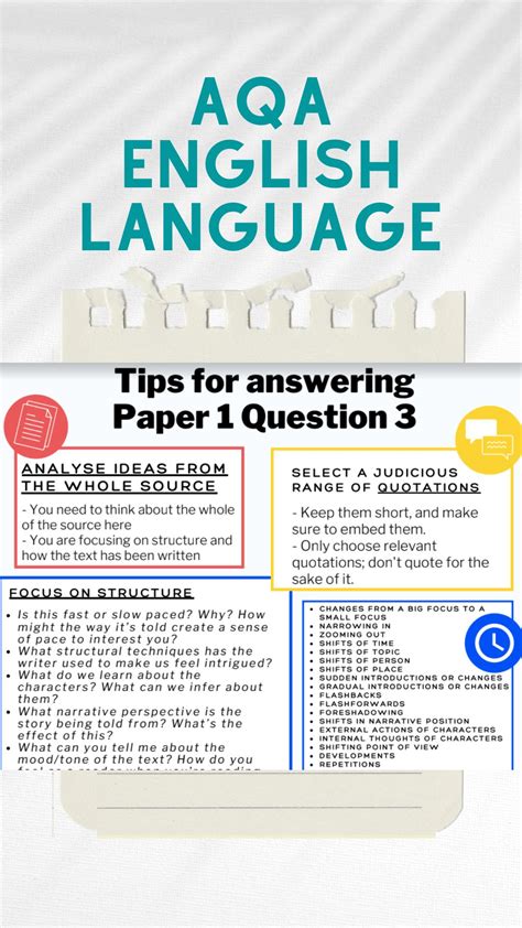 aqa gcse english language  sheets teaching resources