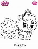Pets Palace Coloring Pages Slipper Princess Kids Fun sketch template