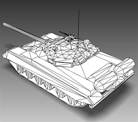 T80 Tank Iraq 3d Model
